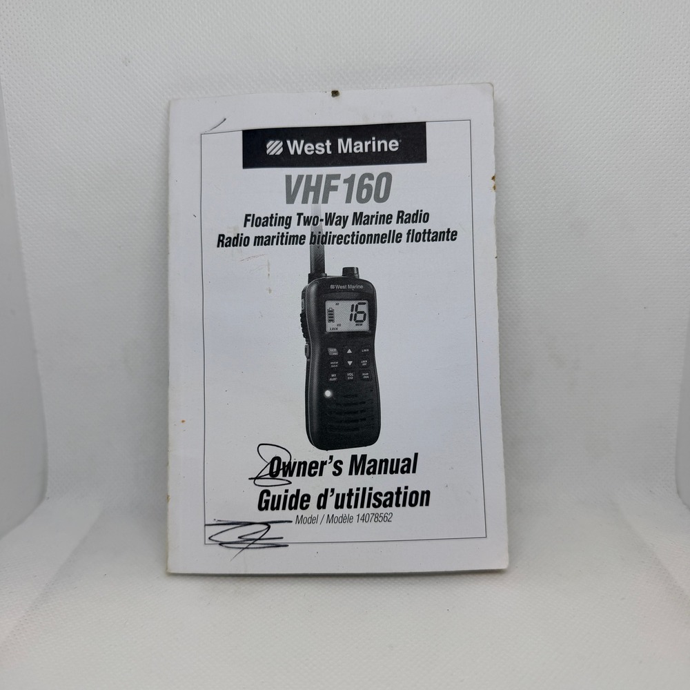 West Marine VHF160 Floating Two-Way Marine Radio Owner's Manual 14078562